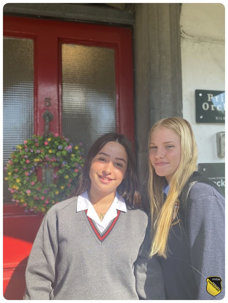 Students in school uniform